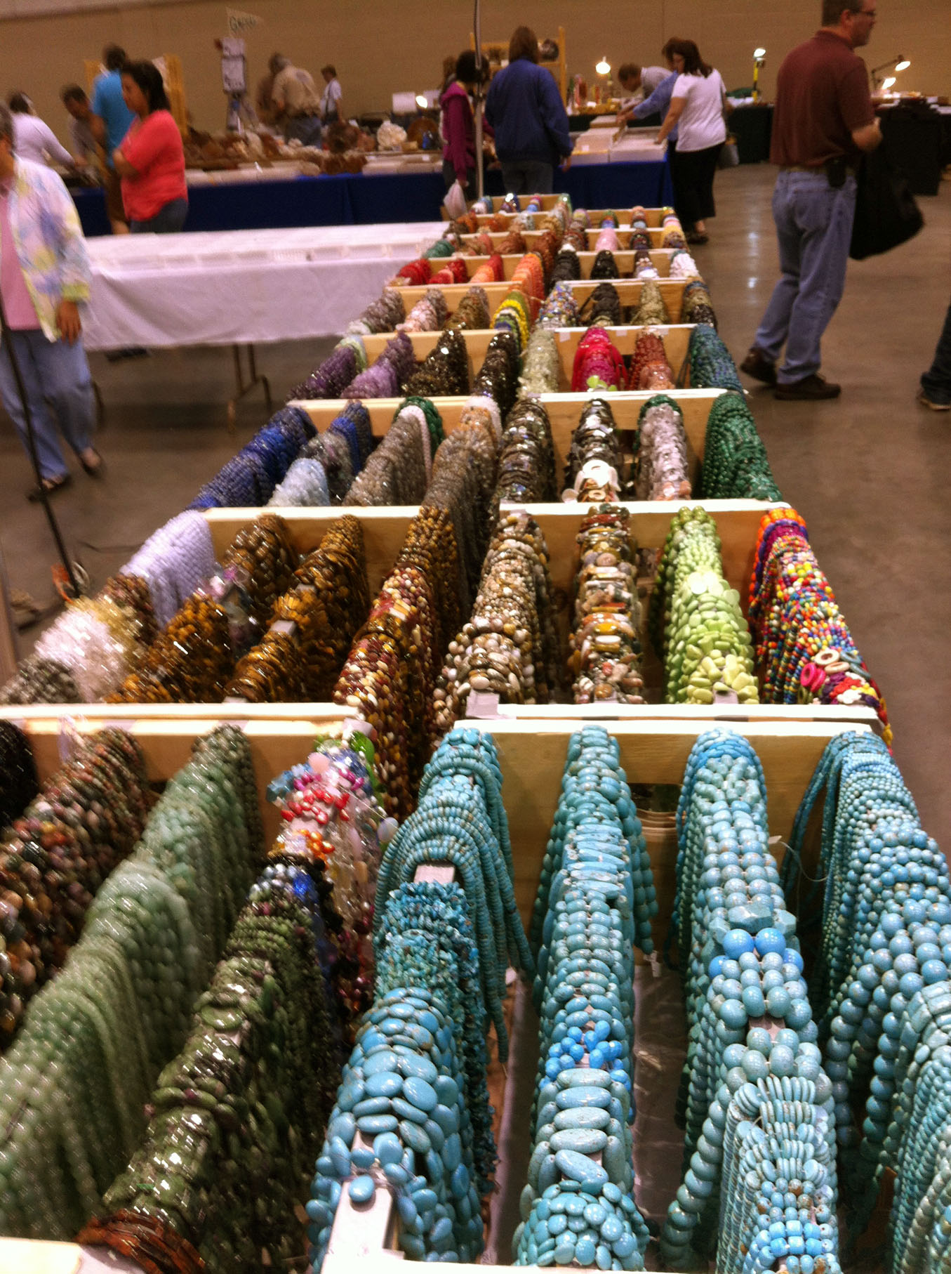 Beads galore at the Huntsville Gem, Jewelry, and Mineral Show
